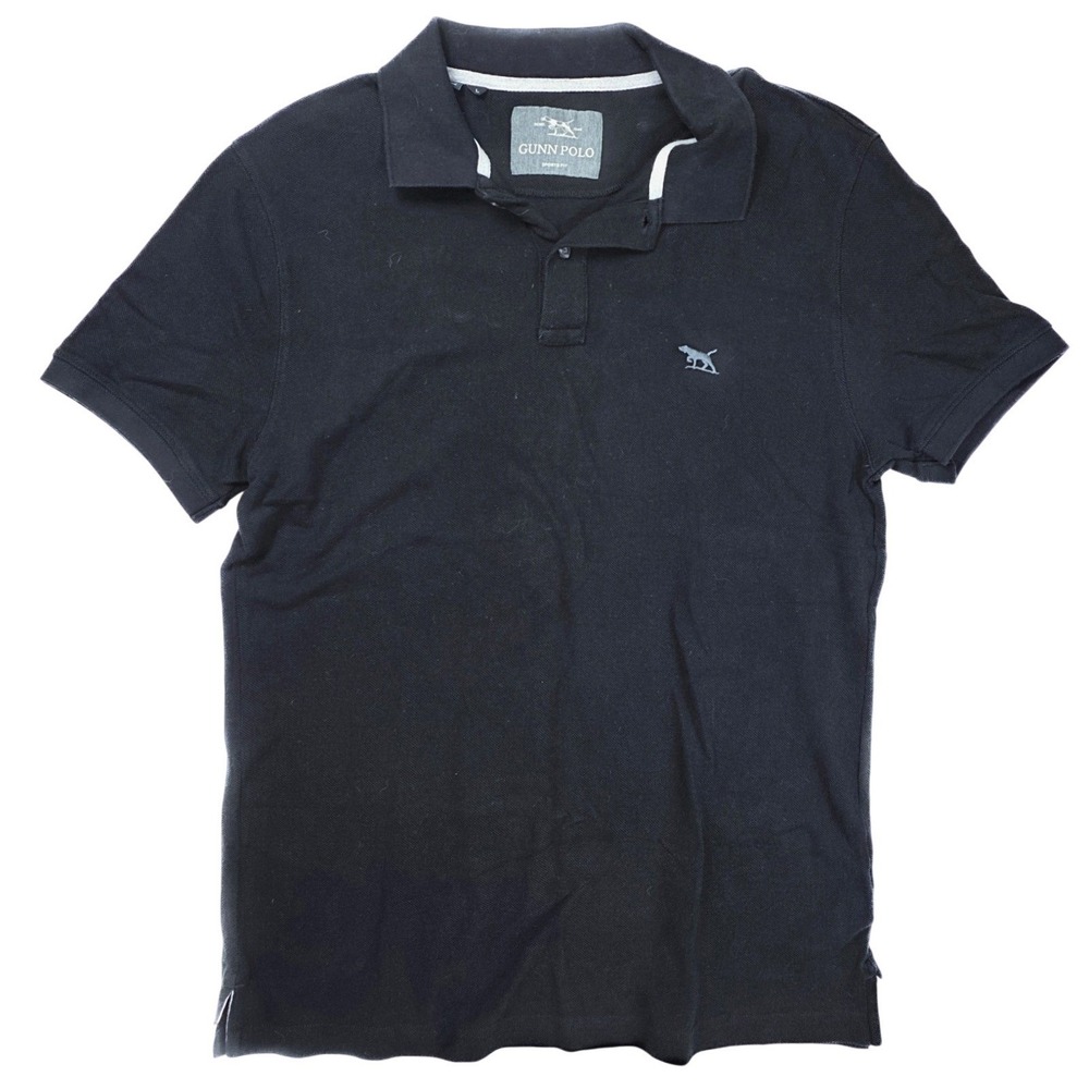 Rodd & Gunn Sports Fit Navy 1/4 Button Short Sleeve Polo Men's Size Large